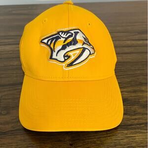 Adidas NHL Nashville Predators Yellow Ball Cap, Size XS/S